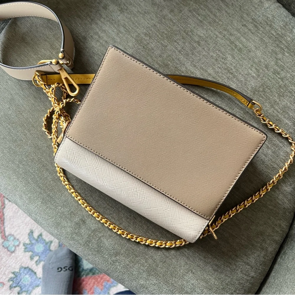 Tory Burch Robinson Convertible Color Block Bag - Picture 11 of 11